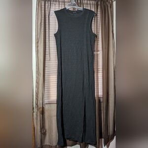 NWOT ATM Black Maxi Dress sleeveless Small Cotton XS